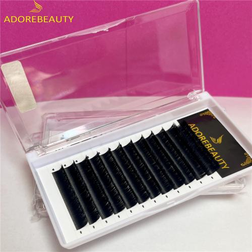 Matte easy opening fan lash extensions 0.03mm