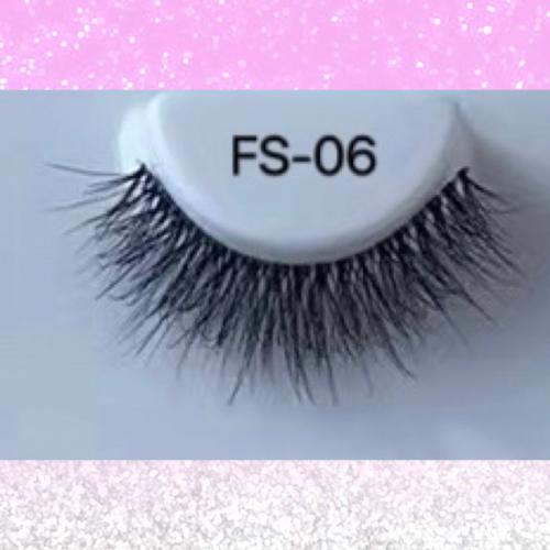 Clear Band Fluffy Faux Mink Lashes FS-06