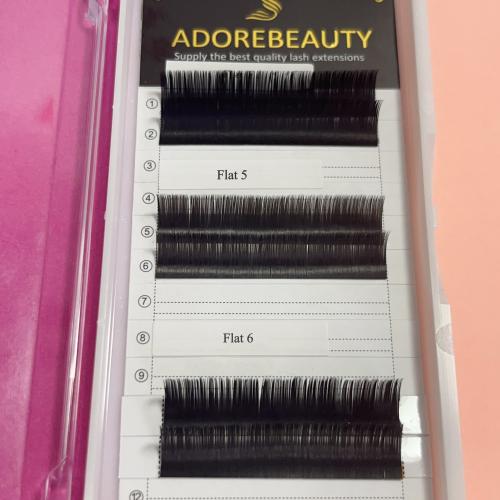 Super Black Ellipse Flat Lash Extensions