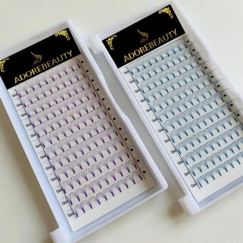 Short stem premade fan lashes 0.05C