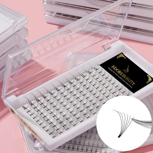 Short stem premade fan lashes 0.03C