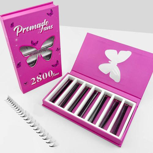 Pointy base premade fan lashes 0.03 20D